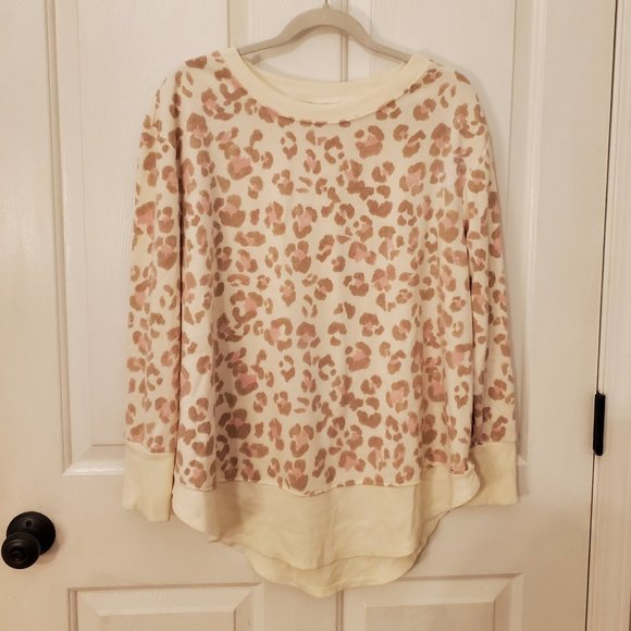Isabel Maternity Leopard Print Sweatshirt - Size Medium - Picture 1 of 5